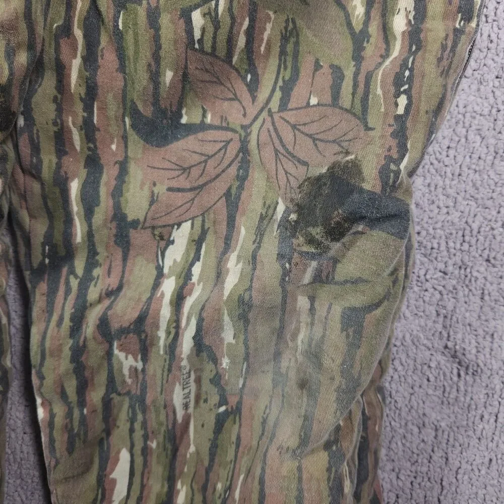DUXBAK Men’s Bib Overalls Size M RealTree Camouflage Insulated Hunting VTG READ!